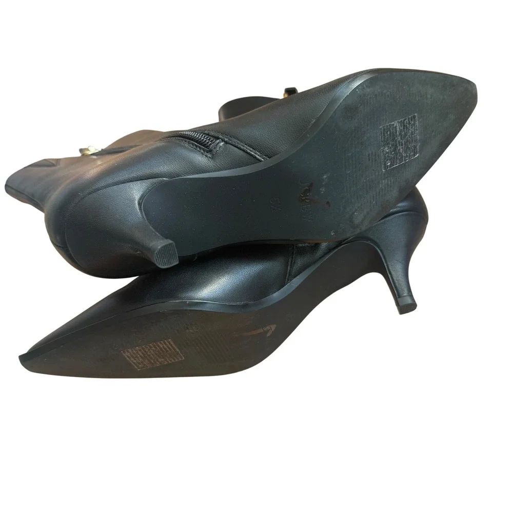 J.Crew new Stevie ankle boots in leather black size‎ 5.5